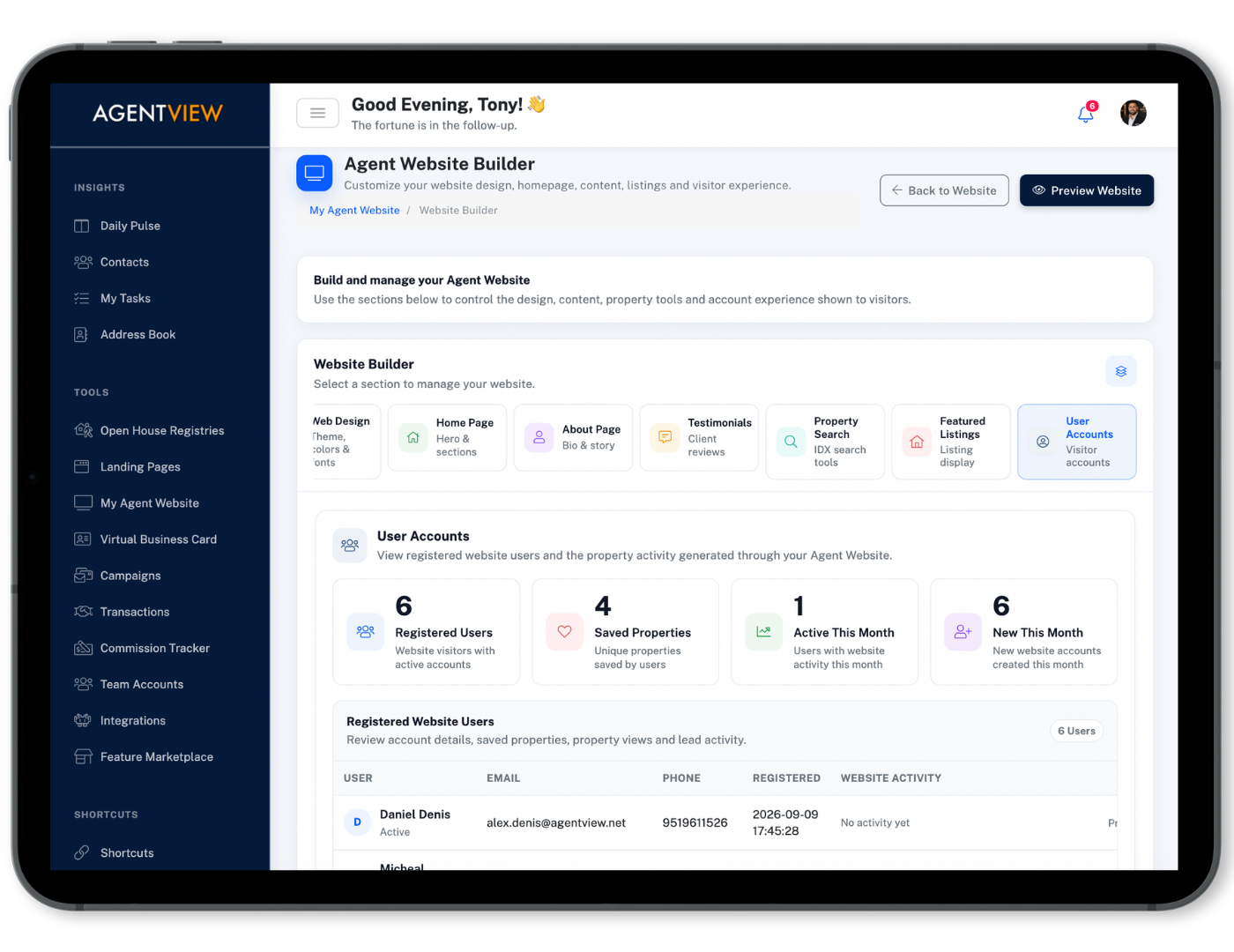 Website Visitor Activity Tracking
